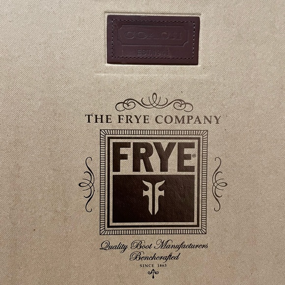 COACH x Frye Engineer boots rabbit lined 8.5 - Picture 2 of 10